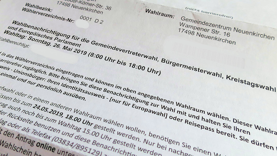 wahlbenachrichtigung