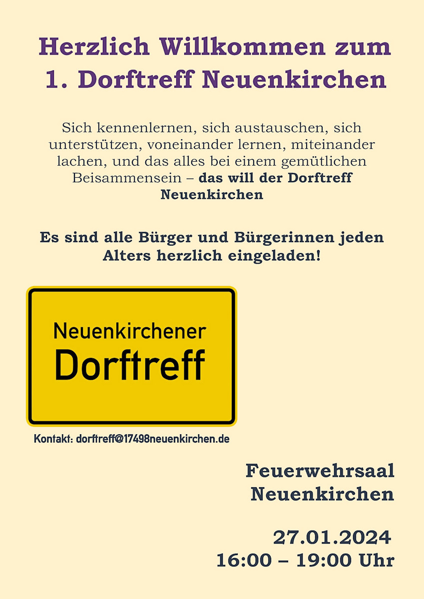 Flyer Dorftreff